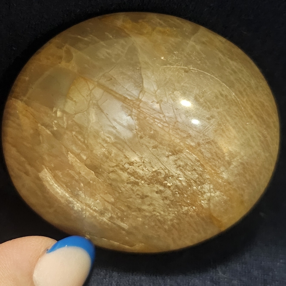 Round Polished Palm Moonstone